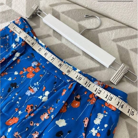 Equipment 2pc Set Floral Print Silk Top size XS Floral Silk Shorts size 6 - Picture 9 of 9